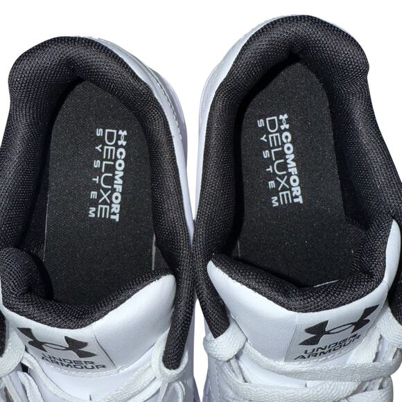 Under Armour UA Official White Men's Leather Sneakers Size/ 10 - Picture 9 of 16